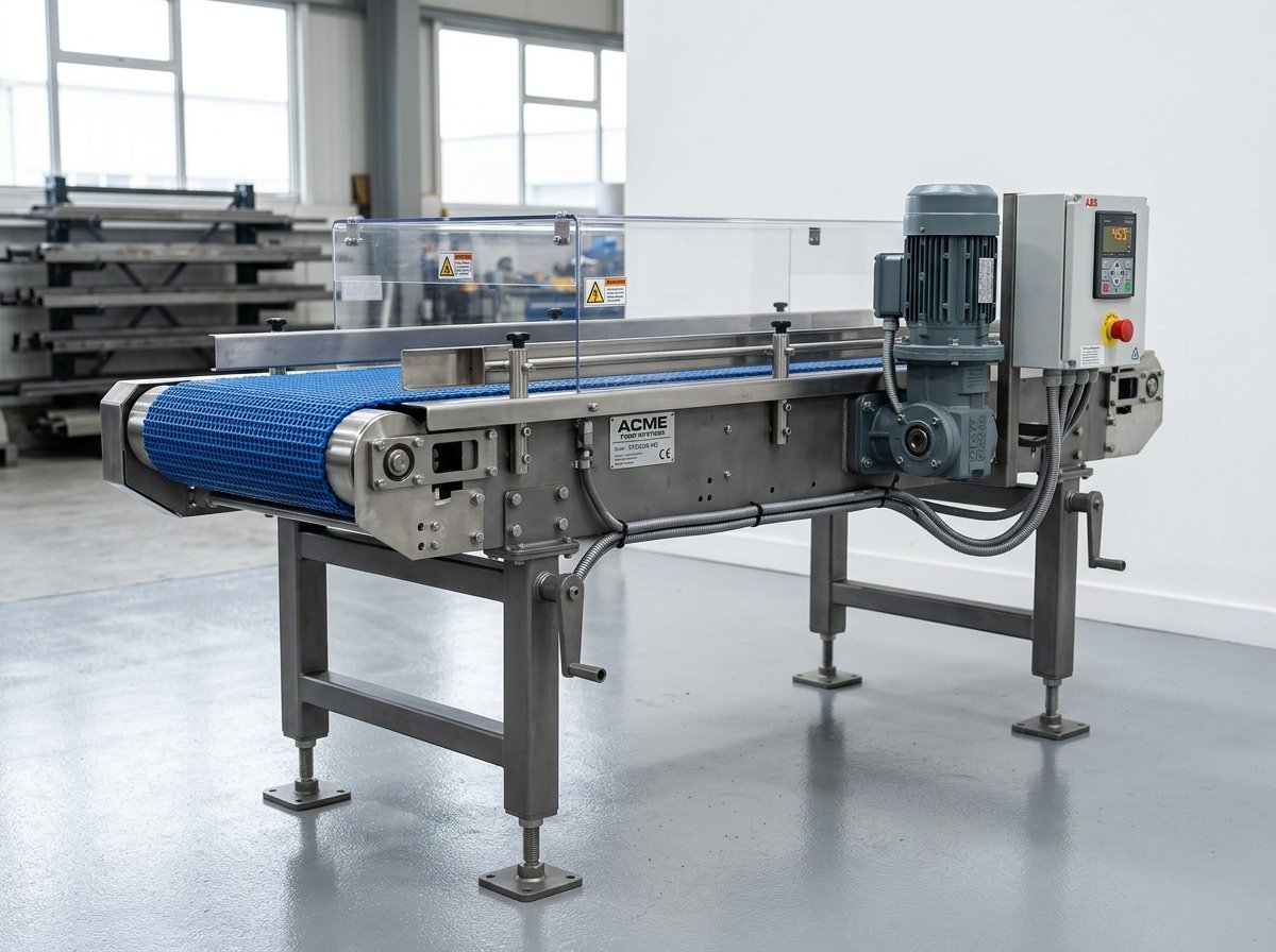Convoyeur industriel à bande (acier carbone et inox)
